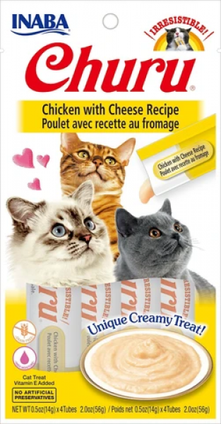 Ciao Churu Purees Chicken w/ Cheese 2 oz. 4 pk