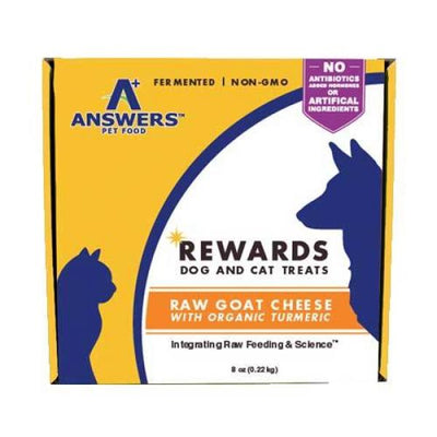 Answers* Frozen Raw Goat Milk Cheese Treat w/ Turmeric 8 oz.