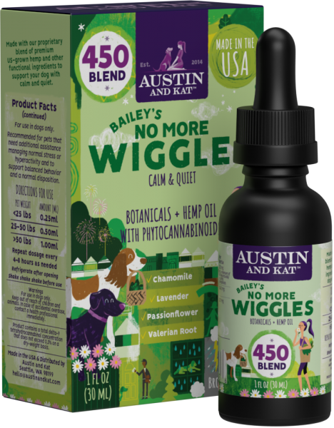 Austin and Kat* Bailey's No More Wiggles Oil 450 mg