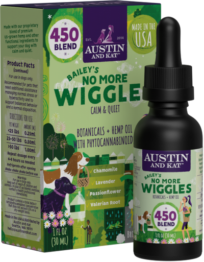 Austin and Kat* Bailey's No More Wiggles Oil 450 mg