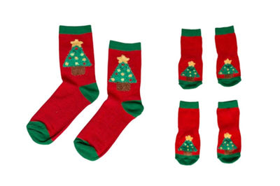 Pearhead Human and Dog Sock Set Holiday Tree