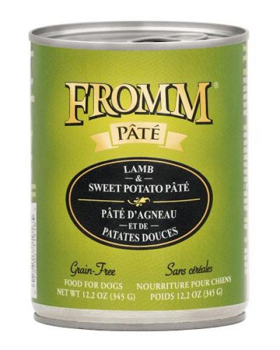 Fromm Gold Dog Can GF Lamb & Sweet Potato Pate 12 oz.