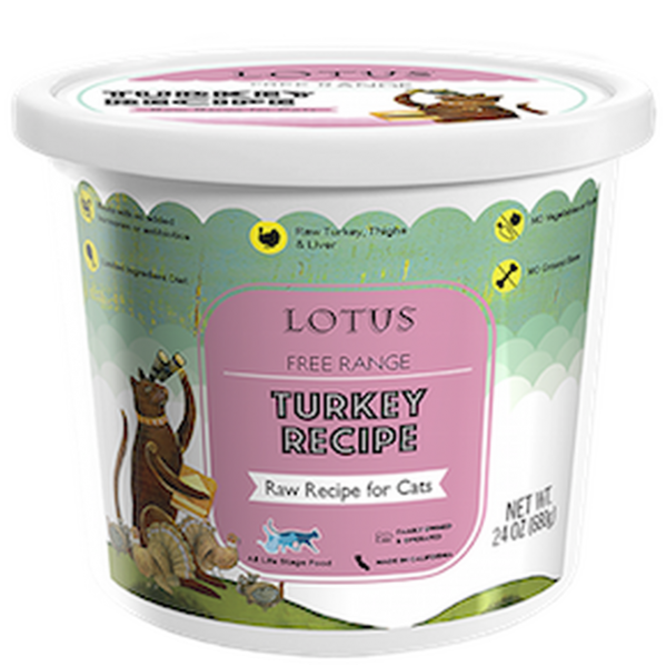 Lotus Cat Frozen Turkey 24 oz
