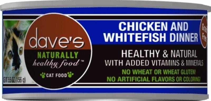 Dave's GF Cat Chicken & Whitefish 5.5 oz.