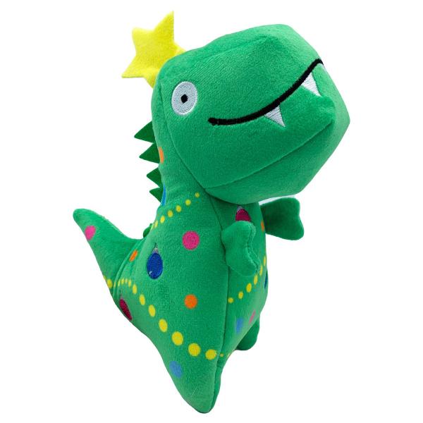 H&K Dog Toy Holiday Tree Rex Dino