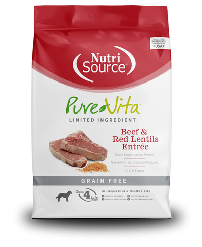 Pure Vita GF Beef & Lentil 25 lb.