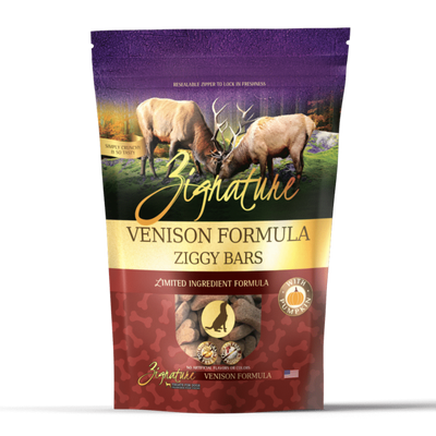 Zignature* Ziggy Bars Treat Venison 12 oz.