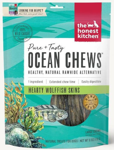 The Honest Kitchen Beams Ocean Chews Wolffish Talls 6 oz.