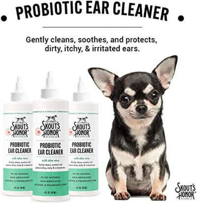Skout's Honor* Wellness Probiotic Dog Ear Cleaner 4 oz.