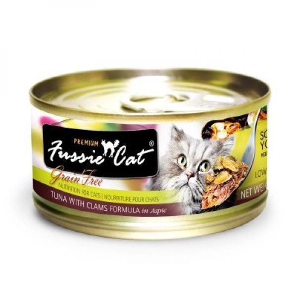 Fussie Cat Tuna w/ Clams 2.82 oz.