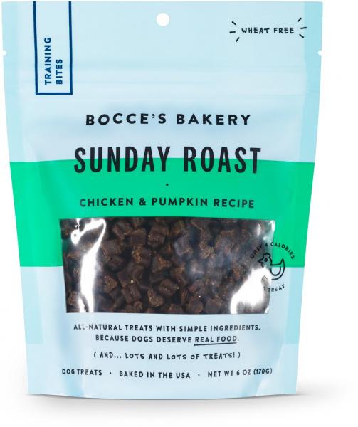 Bocce's* Bakery Everyday Training Bites Sunday Chicken 6 oz Bag
