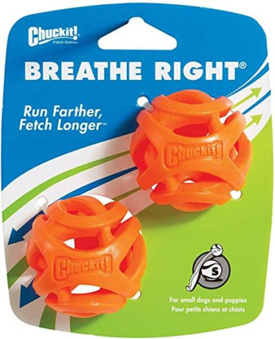 Chuck It Breathe Right Fetch Ball Small 2 pk