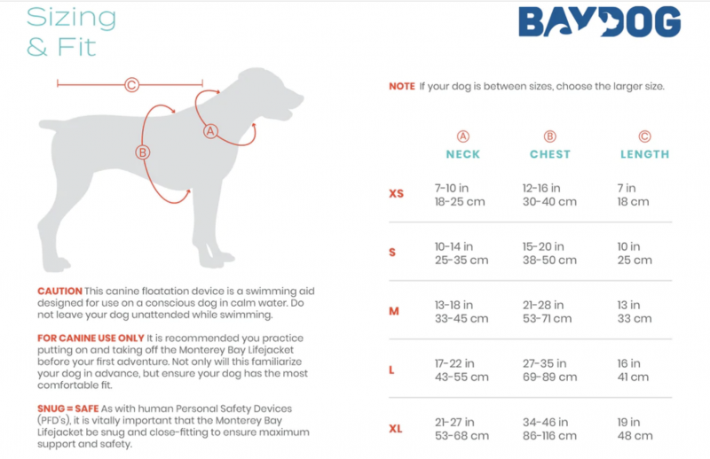BayDog Classic Monterey Bay Life Jacket