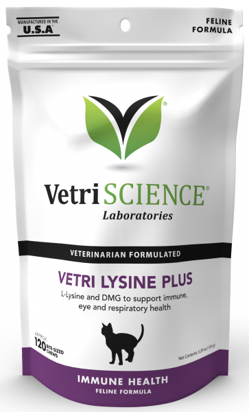 Vetri Science* Cat Supplement Lysine Immunity Health Chew Chicken 90 ct