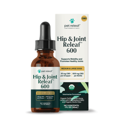 Pet Releaf* Hip and Joint Organic Hemp Oil 600 mg