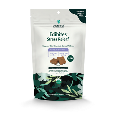 Pet Releaf* Edibites Stress Releaf PB Carob Family Size 6 mg