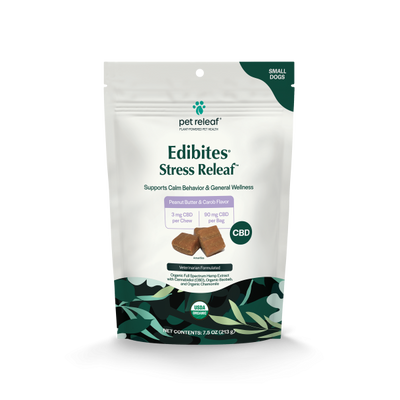 Pet Releaf* Edibites Stress Releaf PB Carob Small 3 mg