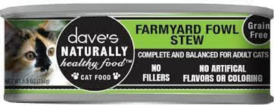 Dave's GF Cat Farmyard Fowl 5.5 oz.