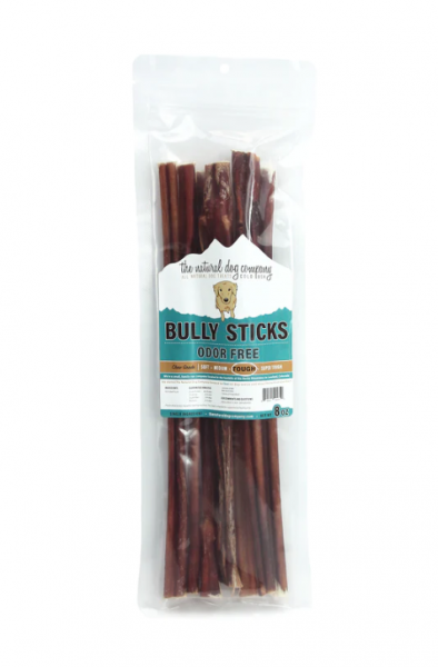 TND* Bully Stick 12" Odor Free 8 oz. bag