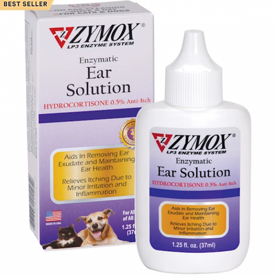 Zymox Ear Solution w/ .5% Hydrocortisone 1.25 oz.