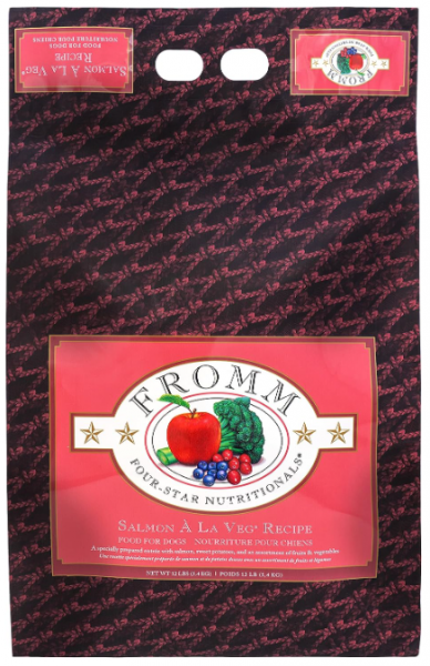 Fromm 4 Star Salmon A La Veg for Dogs 12 lb.