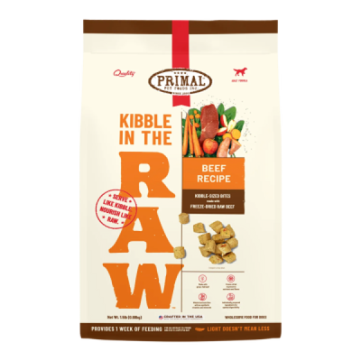 Primal Dog Food Kibble in the Raw Beef 9 lb