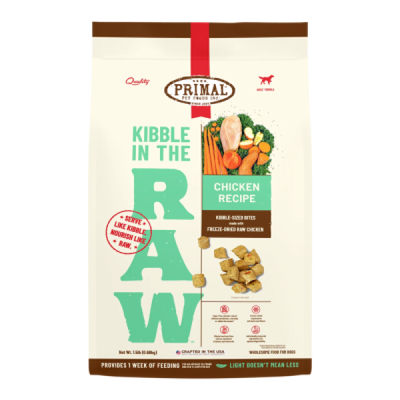Primal Dog Food Kibble in the Raw Chicken 9 lb