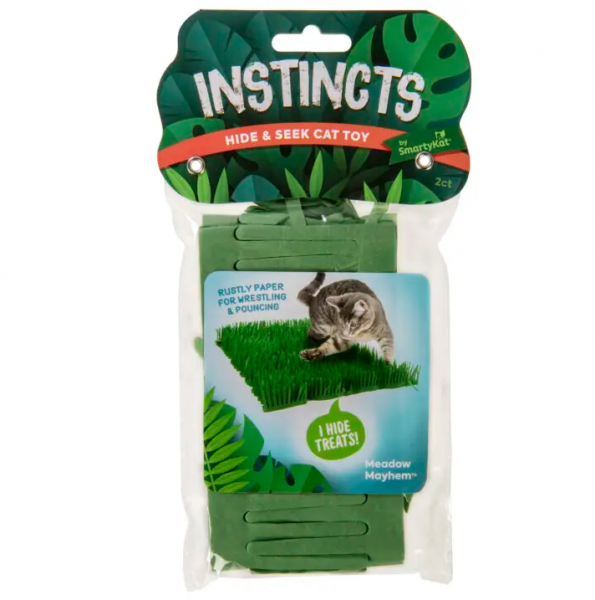 Instinct Cat Toy Meadow Mayhem Hide + Seek Grass 2