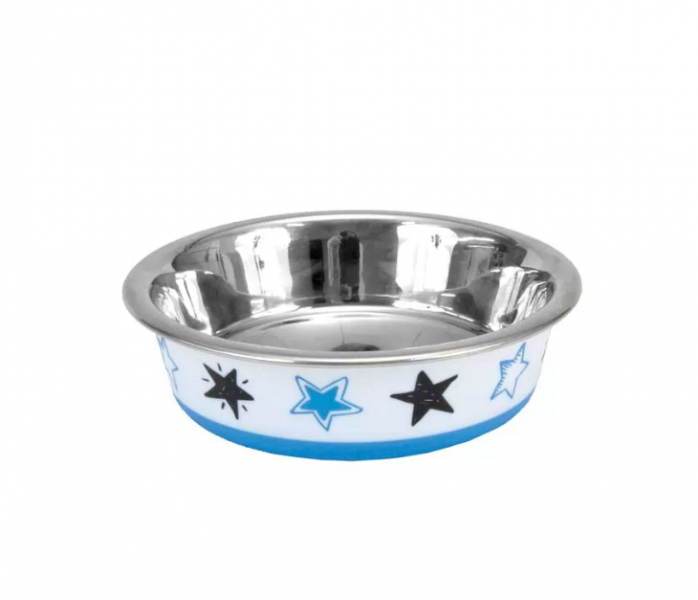 Coastal Maslow Cat Bowl blue