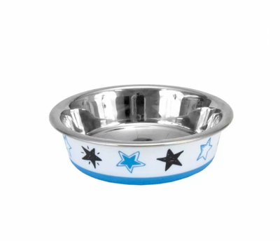 Coastal Maslow Cat Bowl blue
