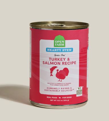 Open Farm Dog Can GF Stew Turkey & Salmon 12.5 oz
