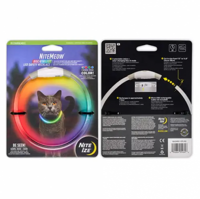 Nite Ize NiteMeow Cat Rechargable LED Safety Necklace 1