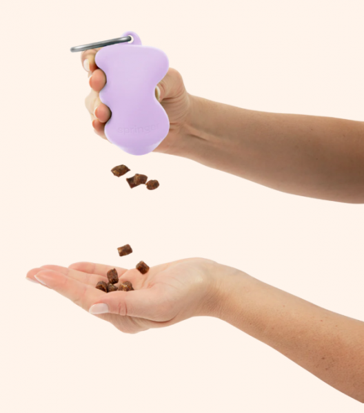 Springer Silicone Treat Dispenser use