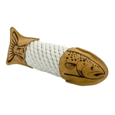 Tall Tails* Toy Leather & Rope Trout 15"