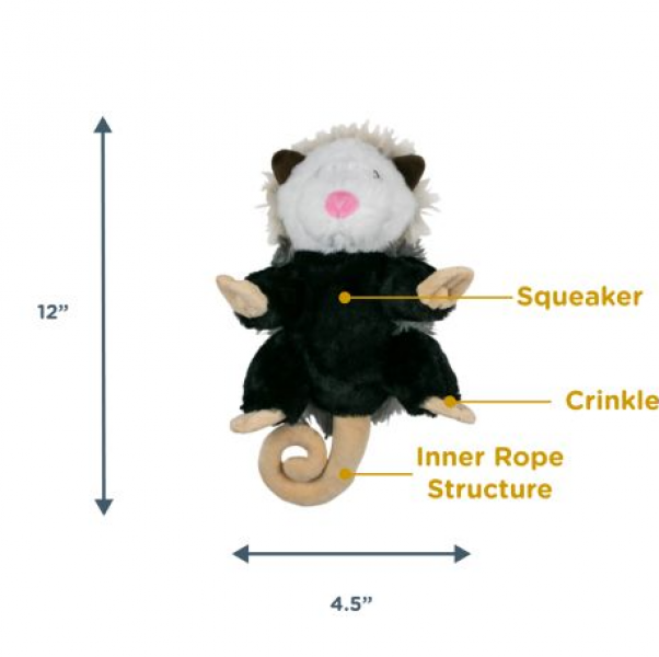Tall Tails Toy Rope Possum 11" Features