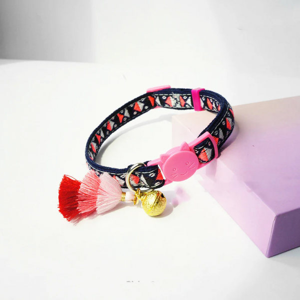 Cheerhunting Mokka Adjustable Cat Collar with Bell Black