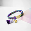 Cheerhunting Mokka Adjustable Cat Collar with Bell Purple