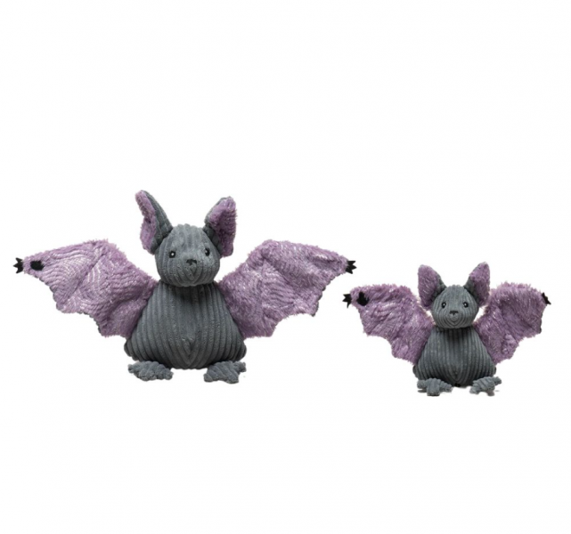 HH Boris Bat Plush Dog Toy Both