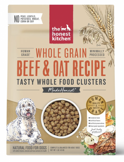 The Honest Kitchen Clusters Whole Grain Beef 5 lb.