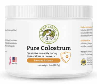 Wholistic* Pet Organics Pure Colostrum 1 oz