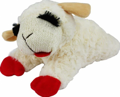 Multipet Lamb Chop Plush Squeak Toy 10"