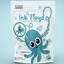 Cat in the Box Ink Floyd Wool Octopus Toy with Tether