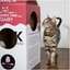 Cat in the Box Mega Milk Carton Cardboard Box Playhouse