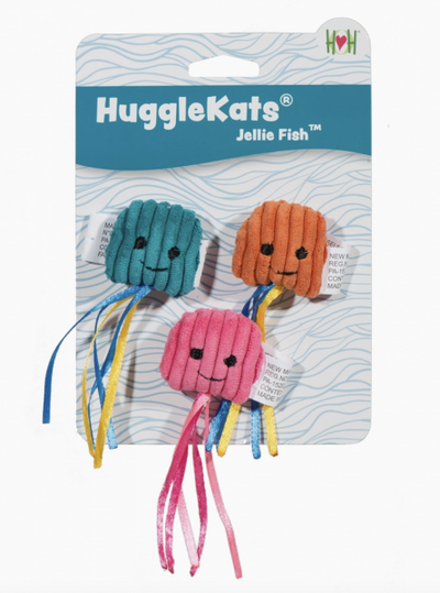 HuggleHounds Cat Toy HuggleKats Jellie Fish