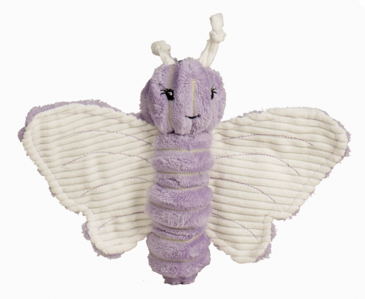 HuggleHounds Dog Toy Spring Fling Bella Butterfly