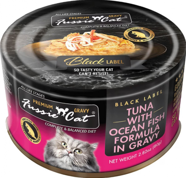 Fussie Cat Can GRAVY Tuna Chicken in 2.82 oz