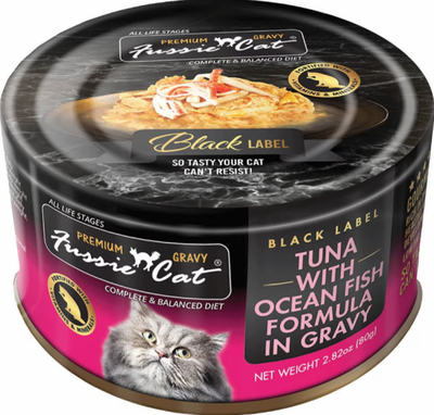 Fussie Cat Can GRAVY Tuna Ocean Fish 2.82 oz