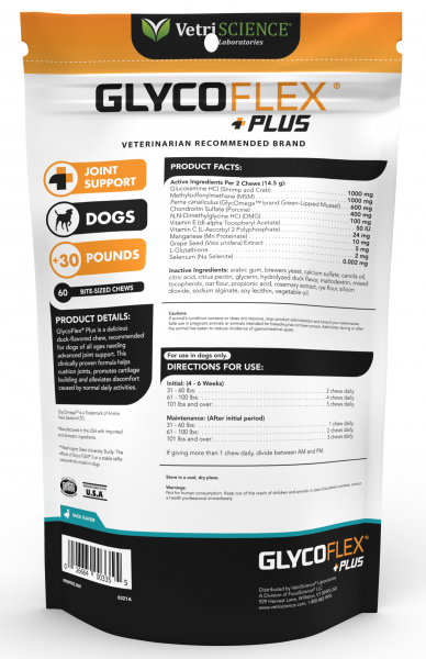 Vetri Science Dog Glycoflex Plus 60 ct.