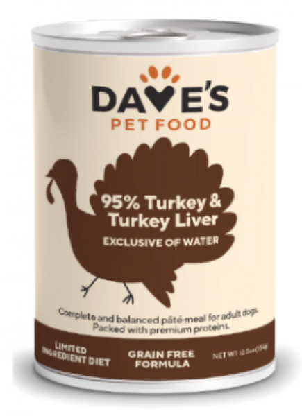 Dave's Dog 95% Turkey 13 oz.