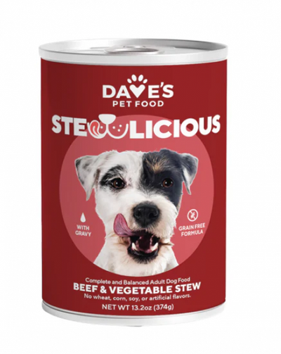 Dave's Stewlicious Beef & Veg in Gravy 13 oz.